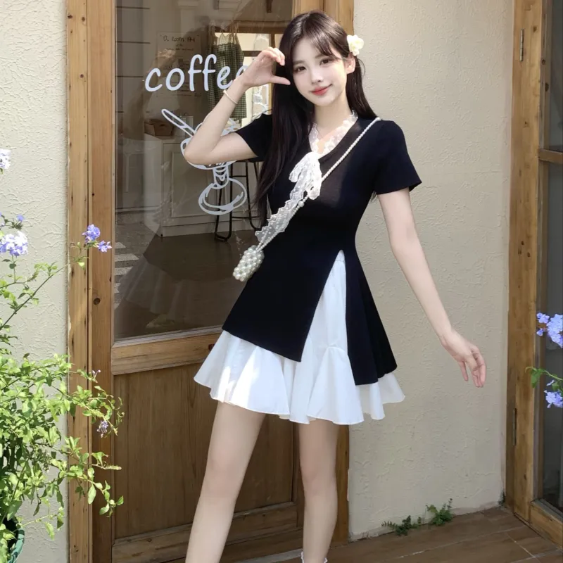 GULIANFEI Two Piece Skirt Sets Women's Image Color Two Piece Set-5