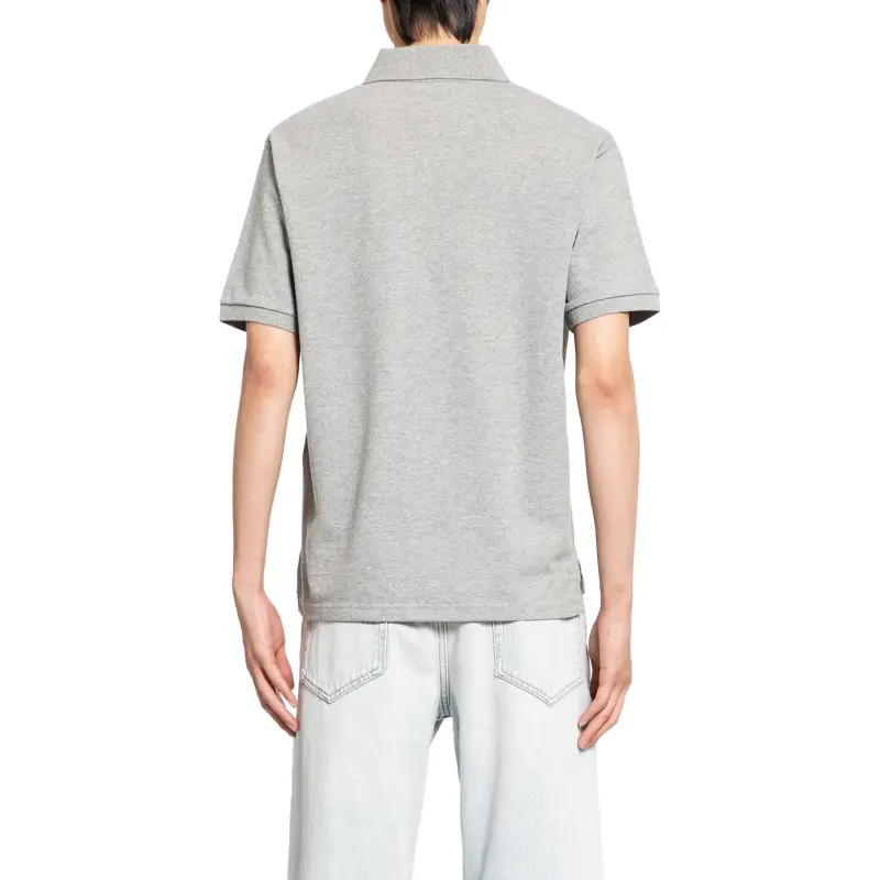 SAINT LAURENT Logo Embroidered Polo Shirt-3