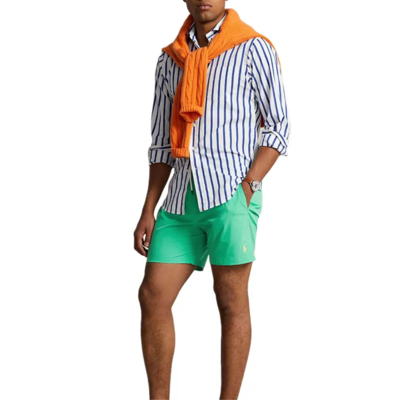 Polo Ralph Lauren Logo Embroidered Drawstring Swim Shorts-4