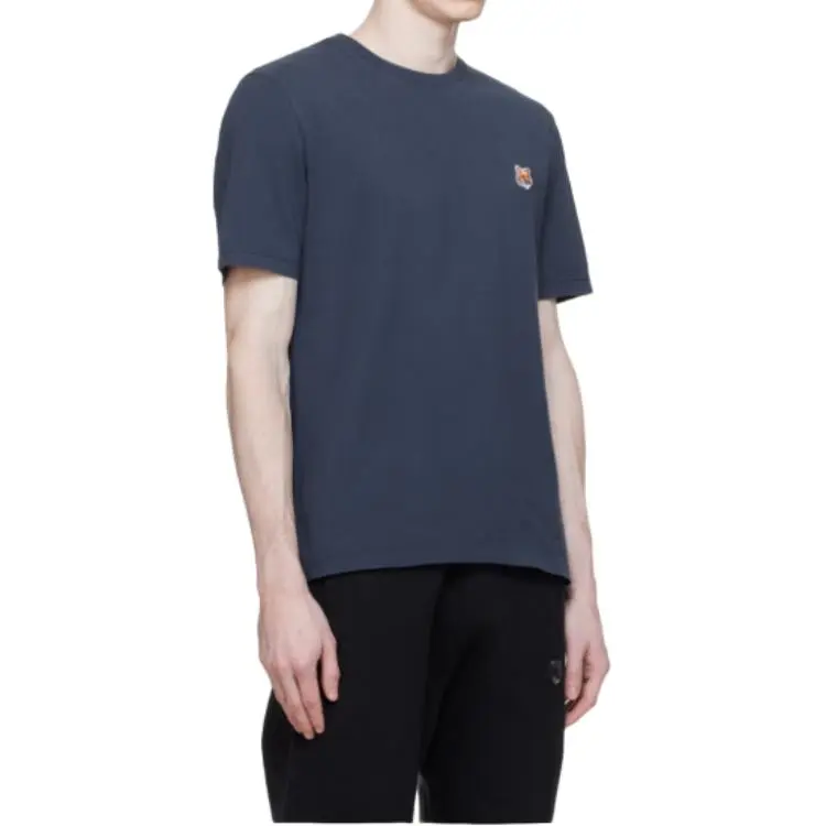 Maison Kitsuné Fox Head Patch Crewneck T Shirt-3
