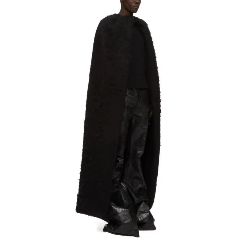 RICK OWENS/RO Cloak Men's Black-2