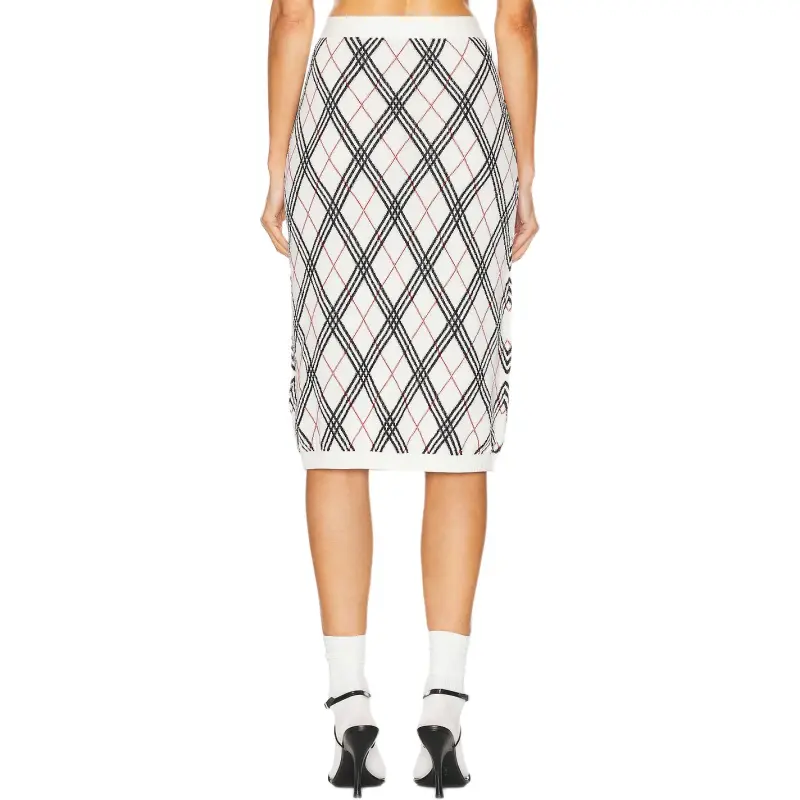 Burberry Casual Long Skirt Women's White-1