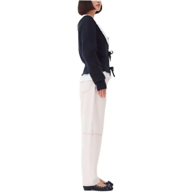 GANNI Tie String Cardigan-2
