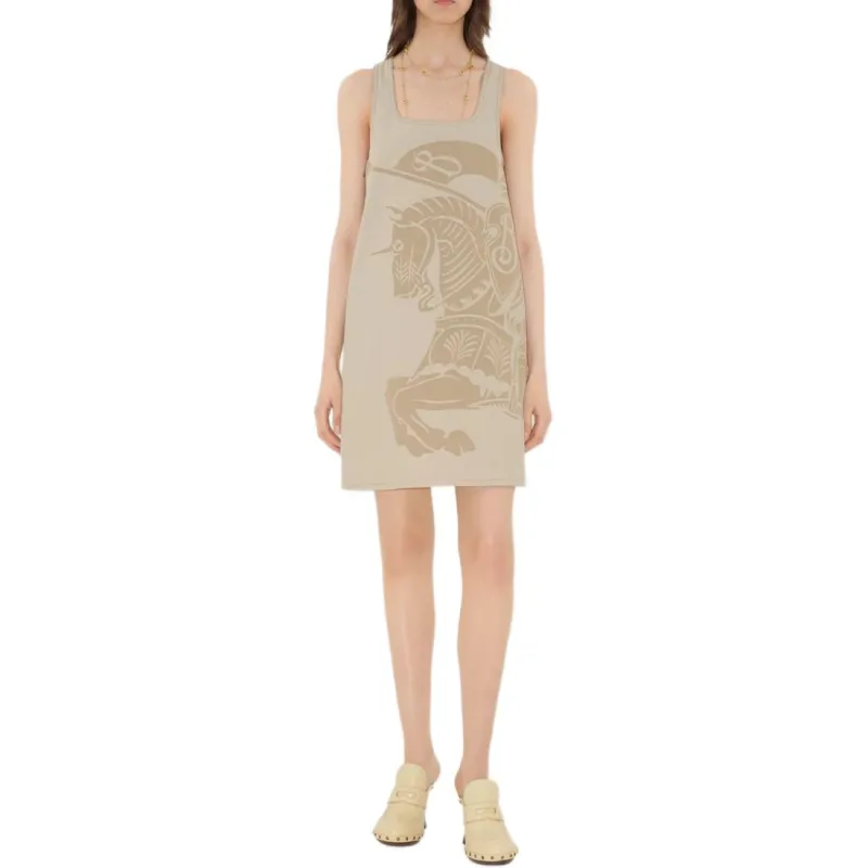 Burberry Sleeveless Dress Women's Sand-2