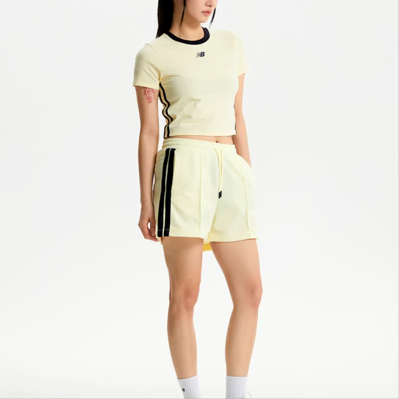 New Balance Sports Shorts Women's Light Yellow-2