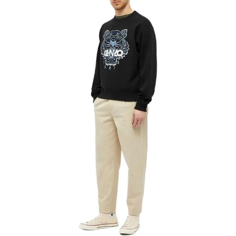 KENZO Classic Tiger Head Sweatshirt Men's Black-4