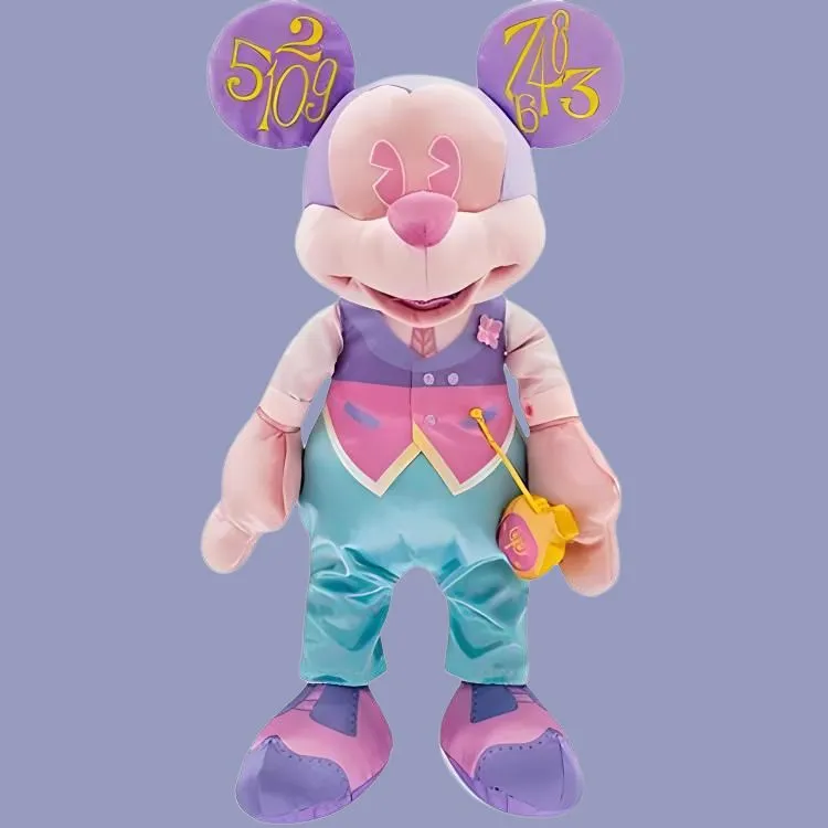 Disney Mickey Mouse Curious Adventurer Mickey Collection, April Travel Mickey Dolls Plush Doll 42cm High-2