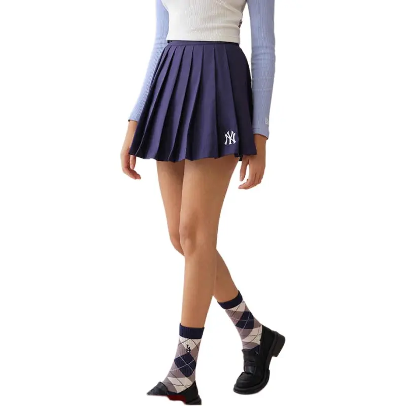 New Era x MLB Casual Short Skirts Women's Navy Blue-2
