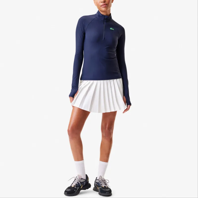 LACOSTE x Bandier Pro Raglan Sleeve T Shirt Women's Marine Blue-1