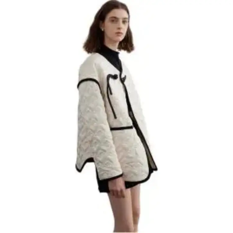 3COLOUR Puffer Jacket Women's Ecru-3