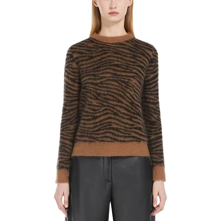 MaxMara Studio All Over Patterned Crewneck Jumper-4