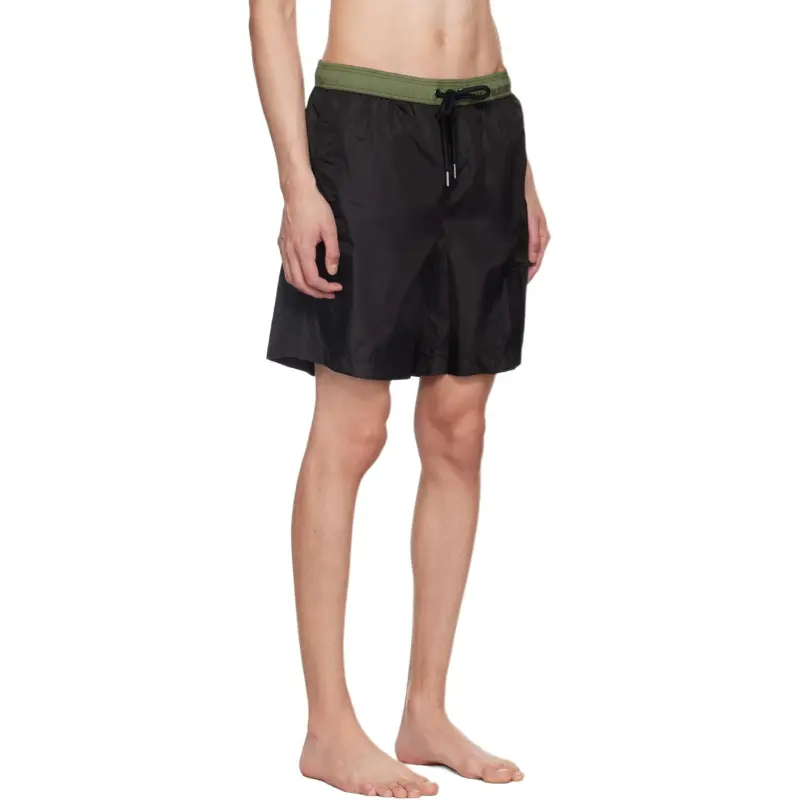 Moncler Logo print Drawstring Swim Shorts-3