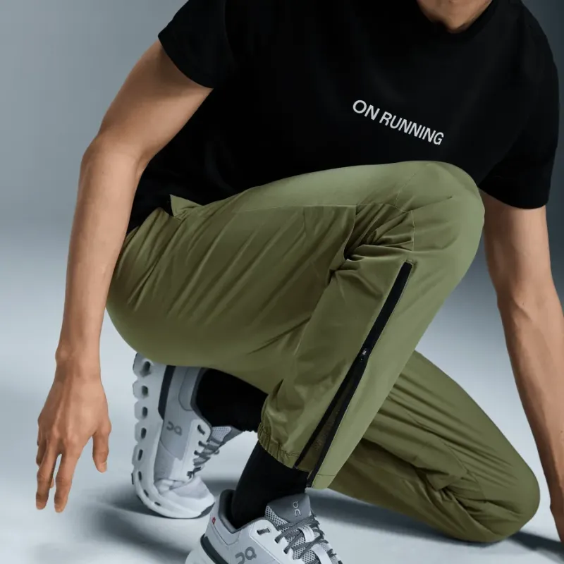 On Core Pants Athletic Trousers Men's Tiga Forest Green-2