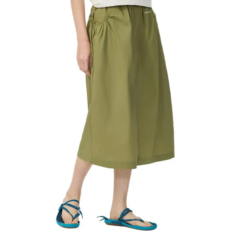 VOLCOM Casual Long Skirt Women's Military Yellow-3