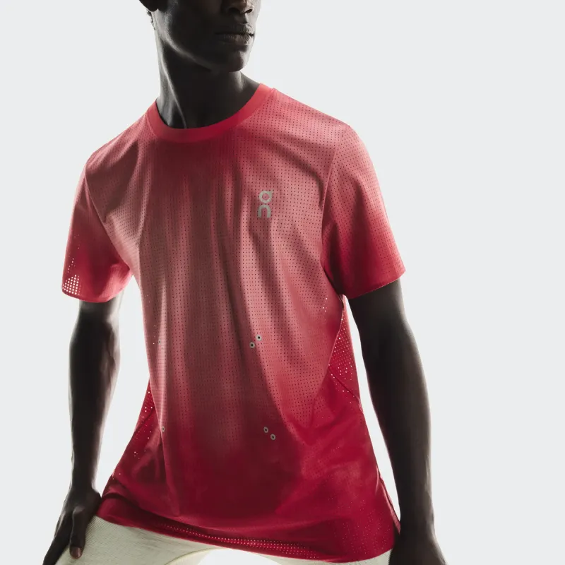 On Pace T Shirts Men Red-3