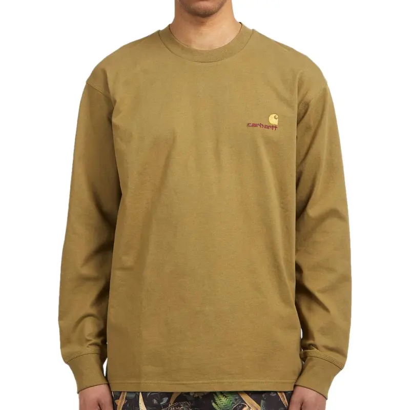 Carhartt WIP T Shirts Men Withered Wood Yellow-2