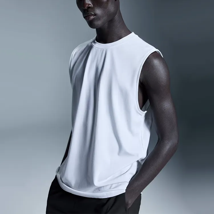 On Tank Tops Men White-3