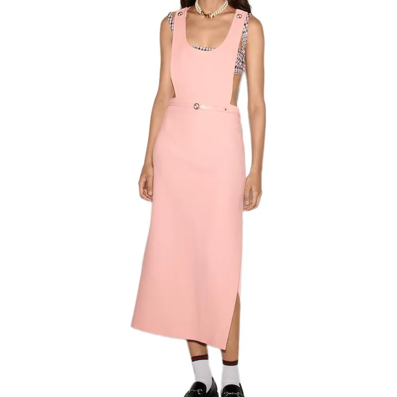 GUCCI SS25 Sleeveless Dress Women's Pink-1