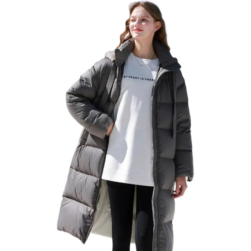 3COLOUR Down Jacket Women's Stone Gray-5