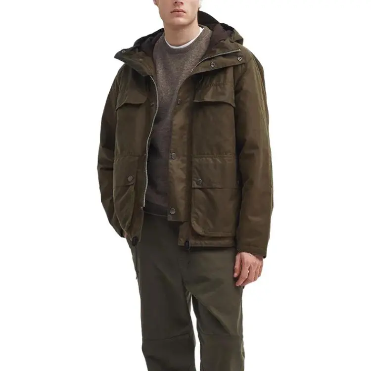 BARBOUR Pocket Detailed Durham Coat-1