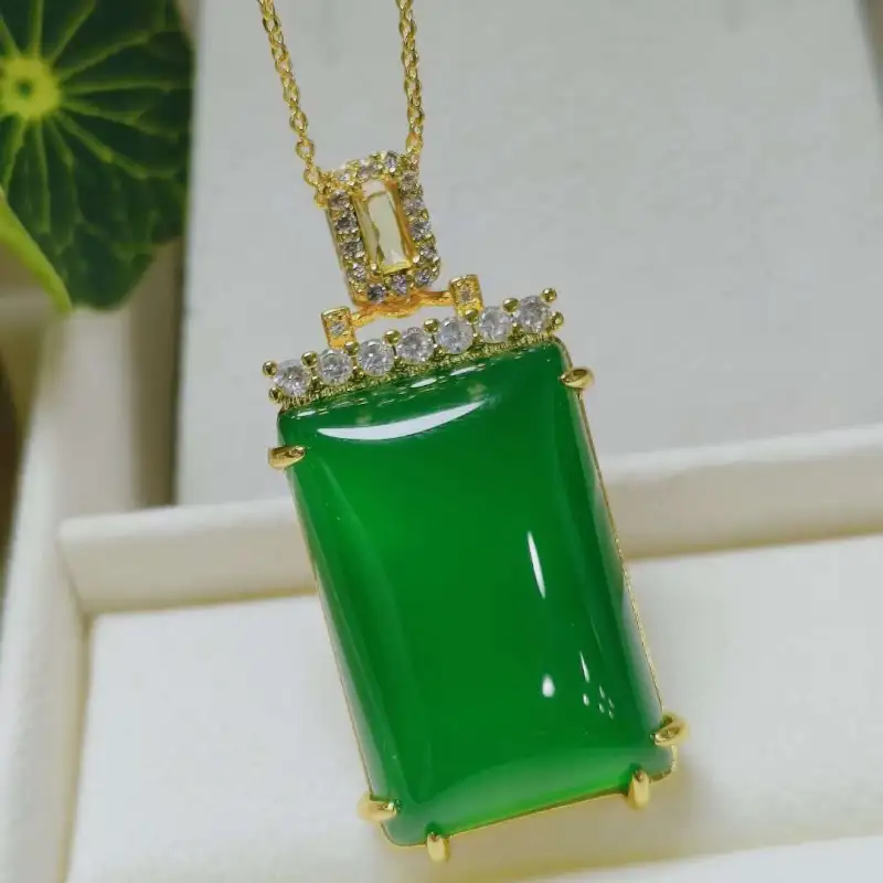 Gifts Chalcedony Necklaces Unisex-5