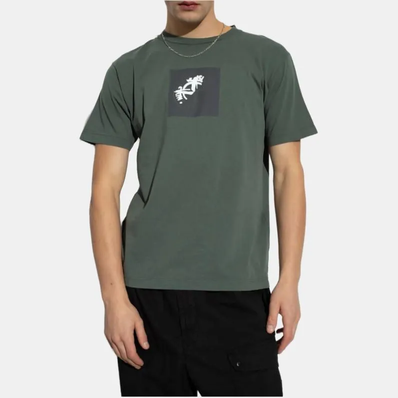 STONE ISLAND Logo Printed Crewneck T Shirt-1