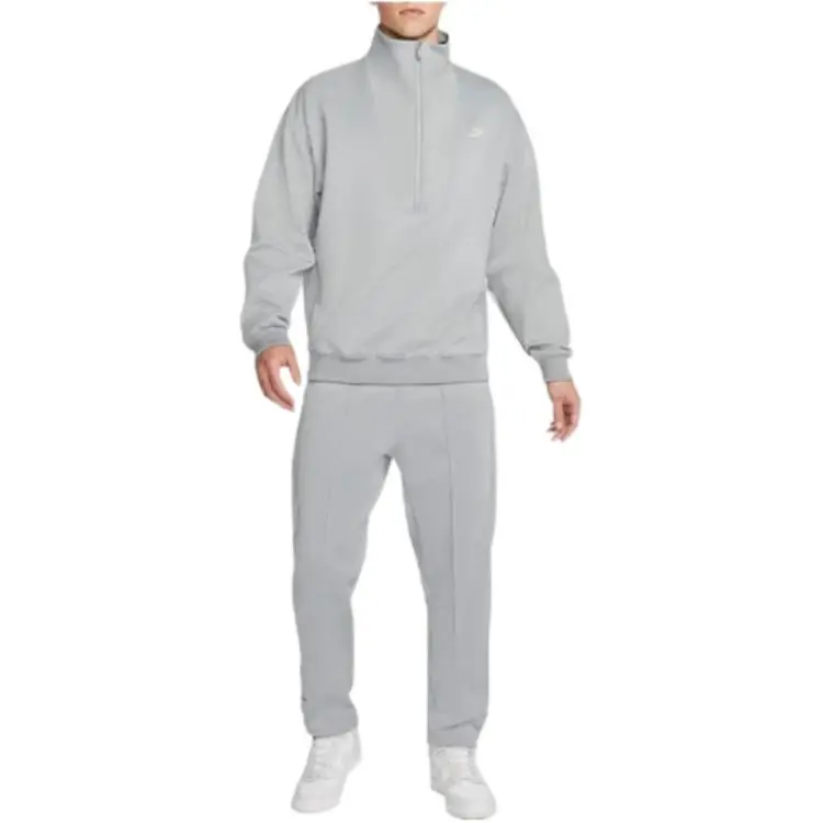 Nike Sweatshirts Men Coconut Milk Gray-4
