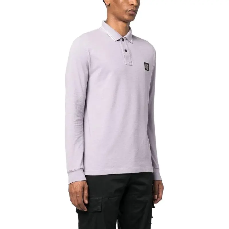 STONE ISLAND Polo Shirt Men's Purple-4