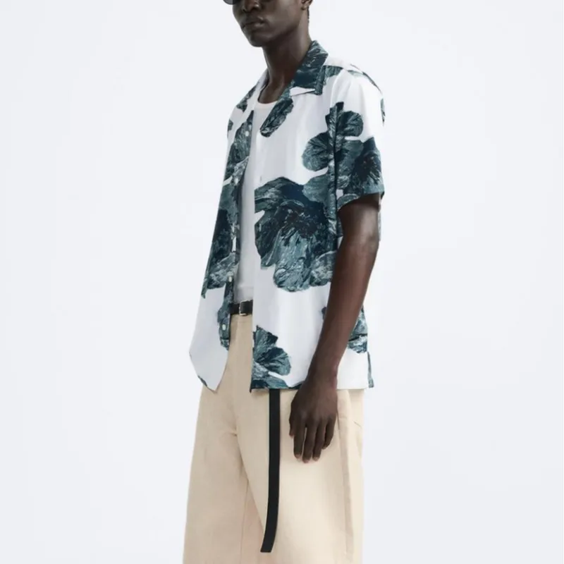 ZARA Shirts Men White-4