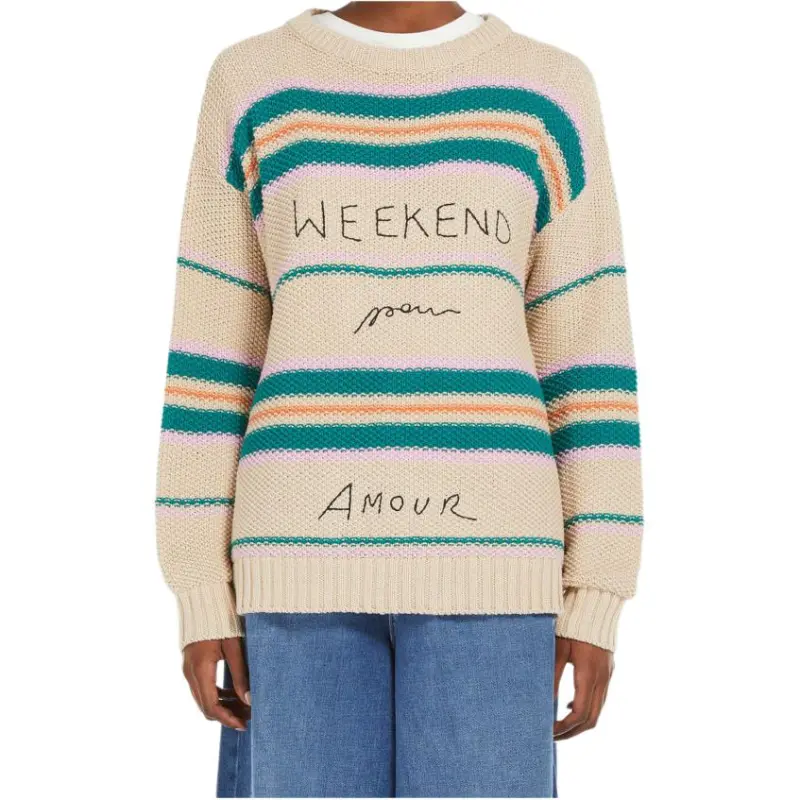 WEEKEND MaxMara Striped Knit Jumper-1
