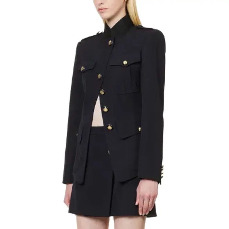 Alexander McQueen Single-Breasted Twill Jacket-4