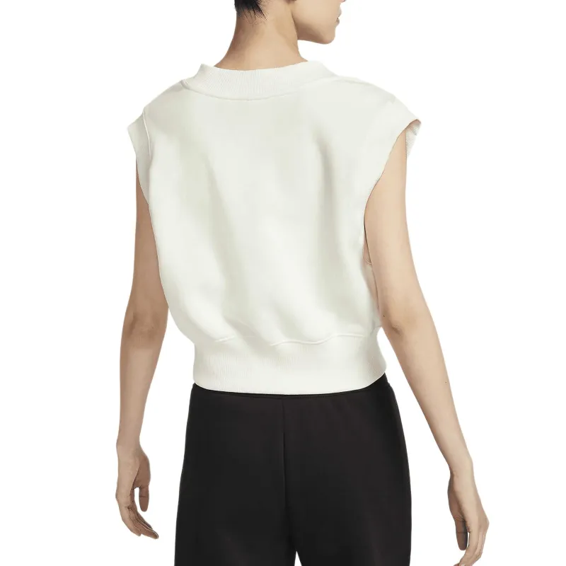 Nike Sportswear Phoenix Fleece Tank Top Women's Canvas White/Black-3