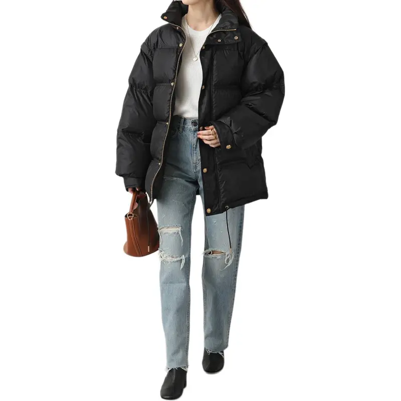 CELINE Puffer Jacket Women's Black-4