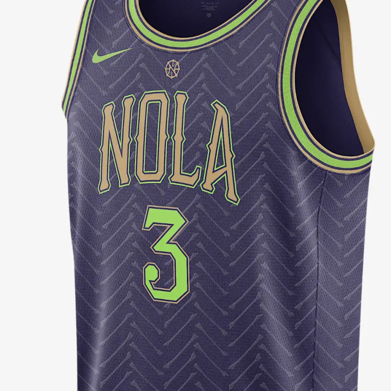 Nike Cj McCollum New Orleans Pelicans 2024/25 City Edition Men's Nike Dri FIT Nba Swingman Jersey-2