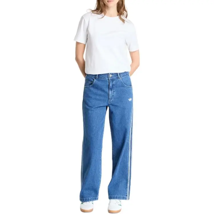 Adidas Originals Adicolor Denim 3 Stripes Track Pants-2