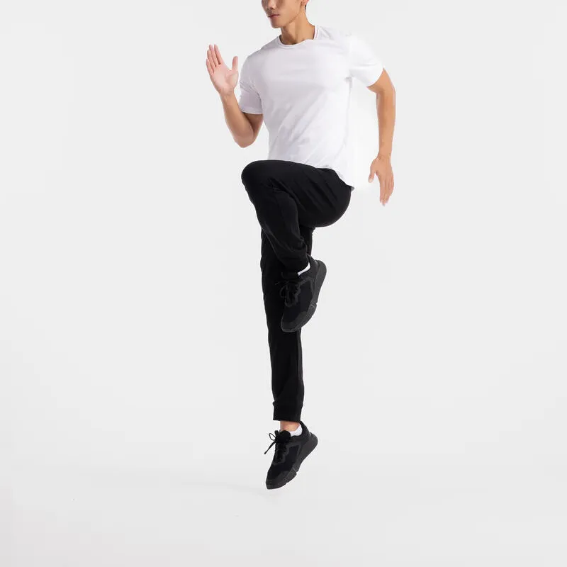 DECATHLON Knitted Sports Pants Men's Black-2