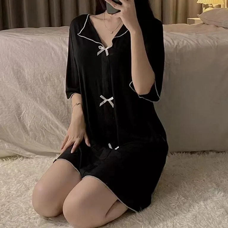 WANANNI Nightgown Women's Black-3
