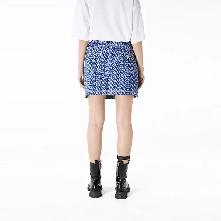 Boy London Denim Short Skirts Women's Blue-2