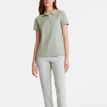 AIGLE Polo Shirt Women's Turquoise Nouveau Green