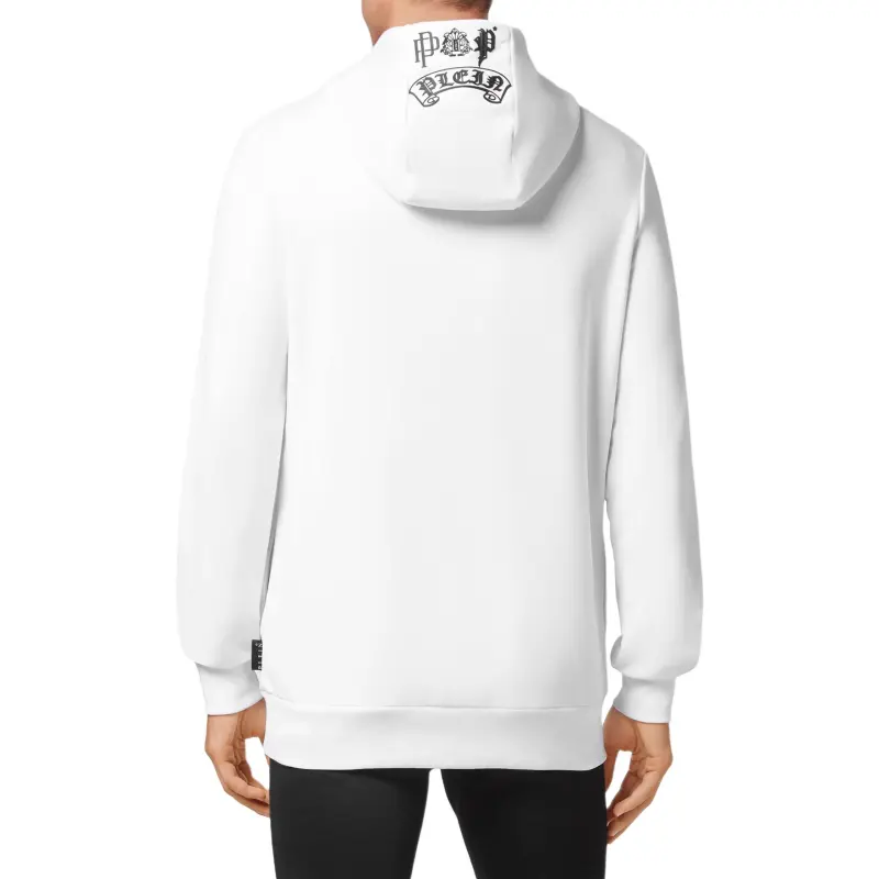 PHILIPP PLEIN Skull print Crystal embellished Hoodie-3