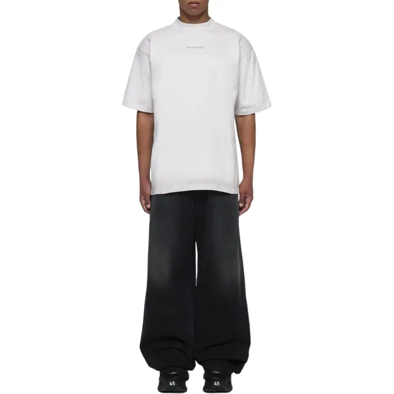 Balenciaga T Shirts Men Ecru-2