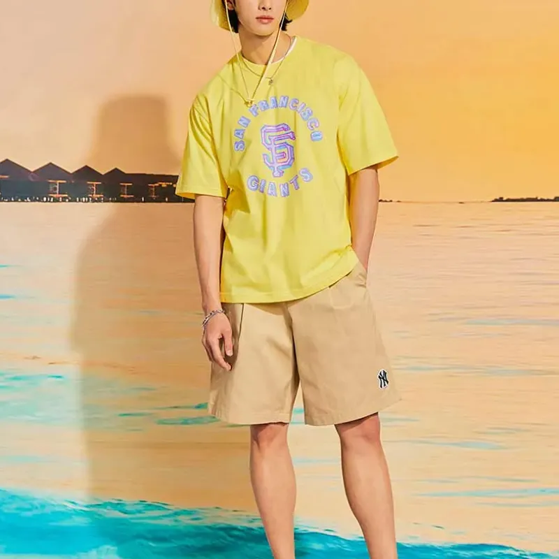 MLB BASIC BERMUDA SS22 Shorts Unisex Beige-2