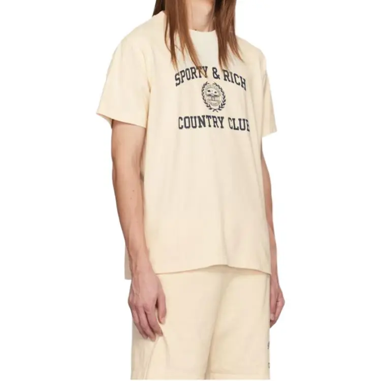 SPORTY & RICH Varsity Crest T Shirt-3