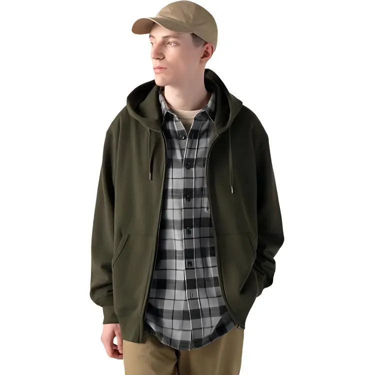 UNIQLO Sweatshirt Men's Dark Olive-2