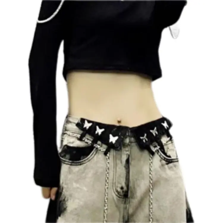 KUNZHUDAXIANG Jeans Unisex Smudge Black-5