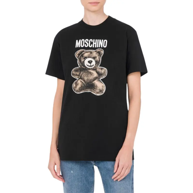 MOSCHINO Teddy Bear Printed Crewneck T Shirt-1