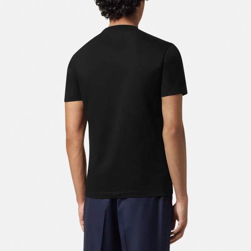 VERSACE Medusa Head Embroidered Crewneck T Shirt-3