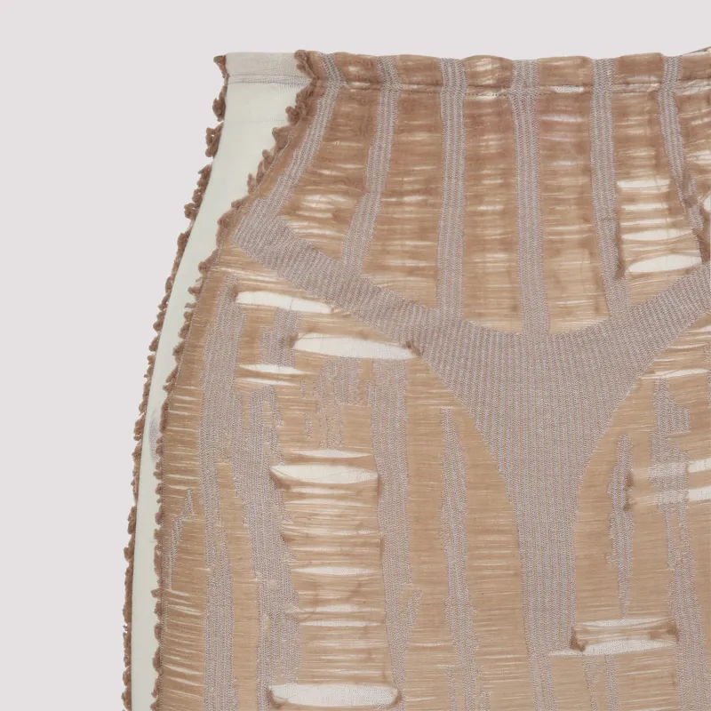 DIESEL M Calina Distressed Seamless Midi Skirt-2