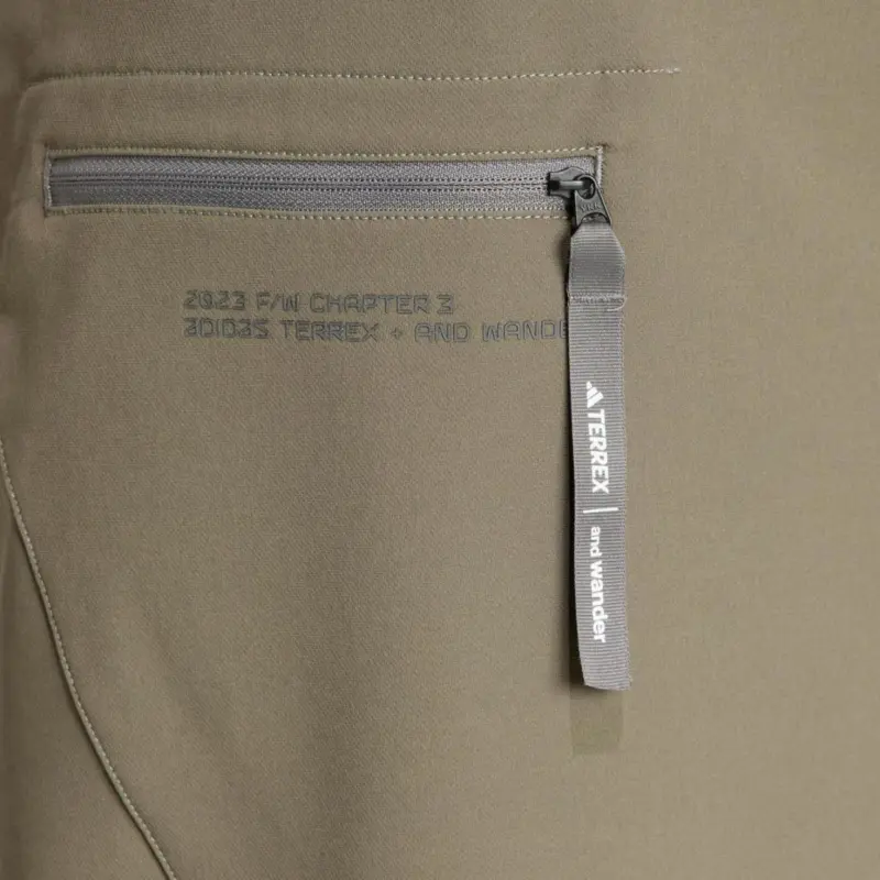Adidas x And Wander Adidas TERREX X And Wander Athletic Trousers Unisex Olive Green-4