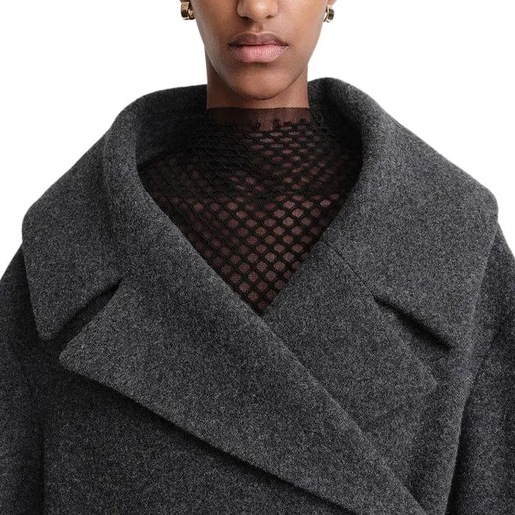 TOTEME Notched-Lapels Double-Breasted Coat-4